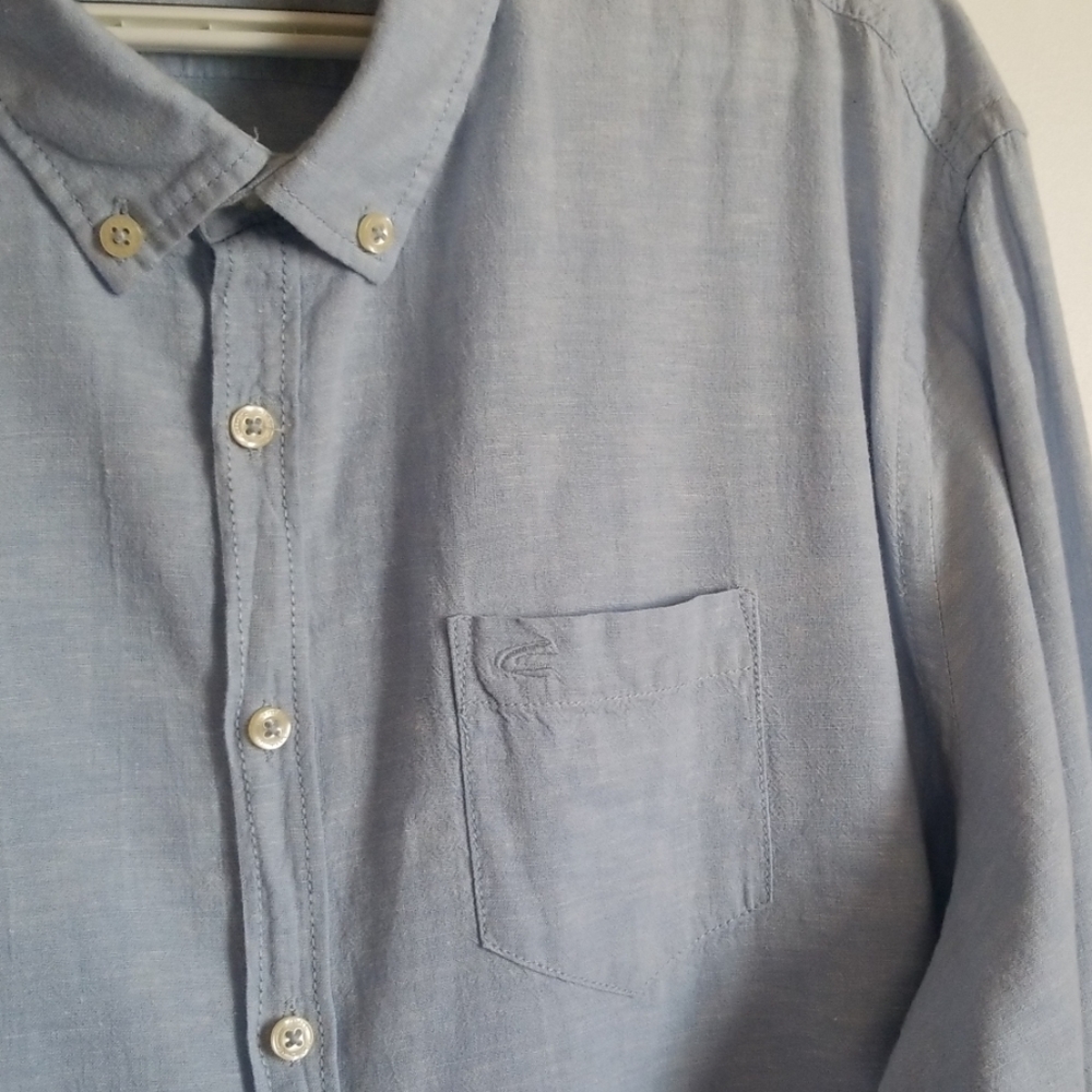 Camel Active Long Sleeve Linen Button Front Shirt - image 2